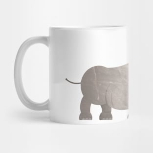 Animals in the nursery - rhino with a little friend Mug